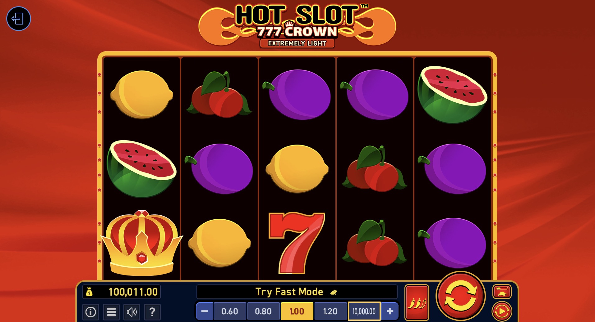  Hot Slot: 777 Crown Extremely Light     Wazdan    